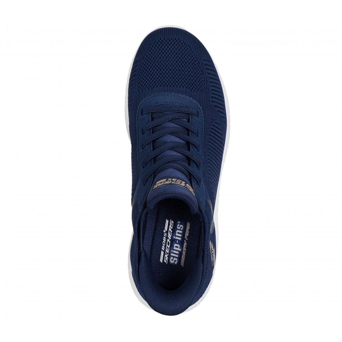 SKECHERS - Zapatilla Mujer Bobs Squad Chaos Current Mu Azul Skechers