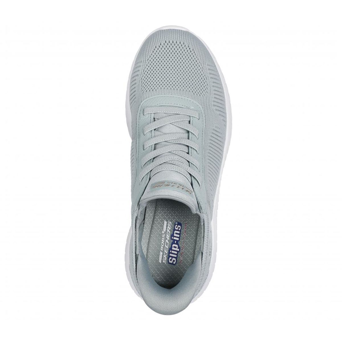 SKECHERS - Zapatilla Mujer Bobs Squad Chaos Current Mu Celeste Skechers