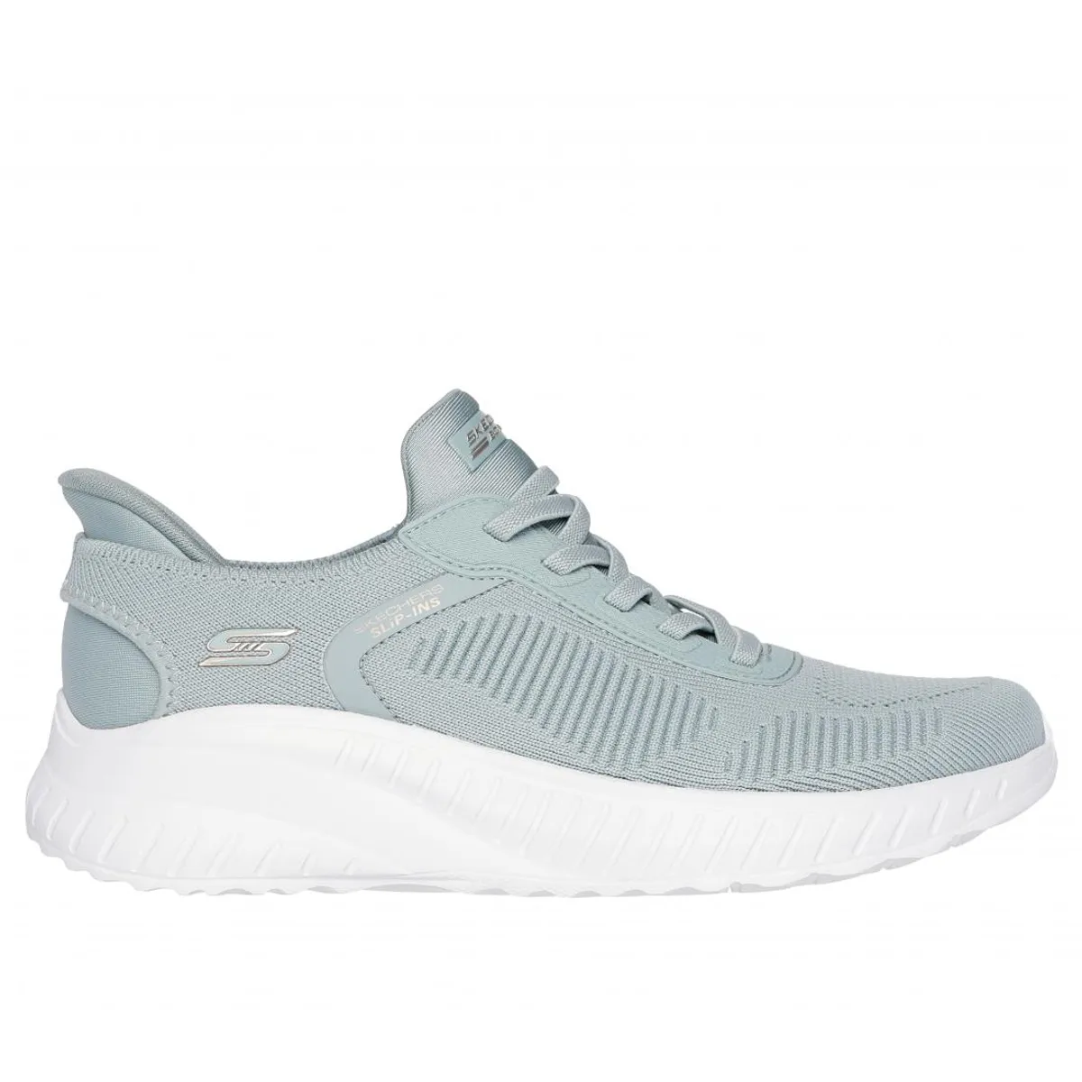 SKECHERS - Zapatilla Mujer Bobs Squad Chaos Current Mu Celeste Skechers