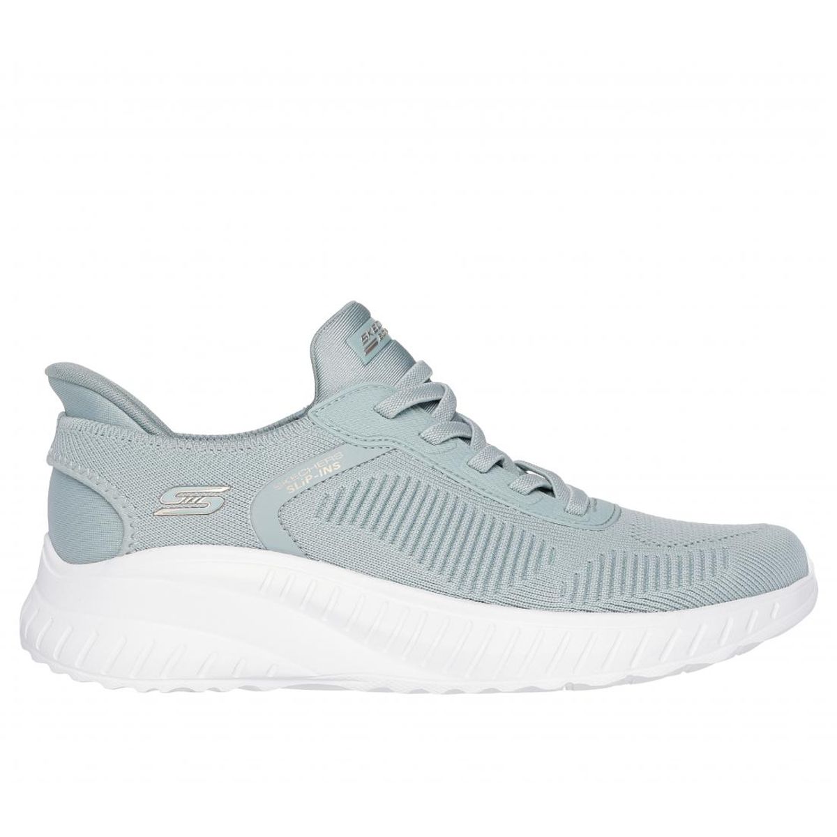 SKECHERS - Zapatilla Mujer Bobs Squad Chaos Current Mu Celeste Skechers