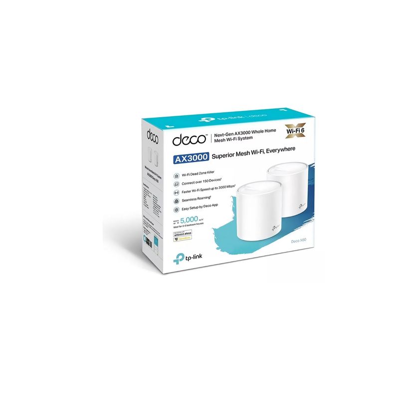 TP LINK - Sistema Wi-fi Mesh Tp-link Deco X60 Pack X 2 Unidades
