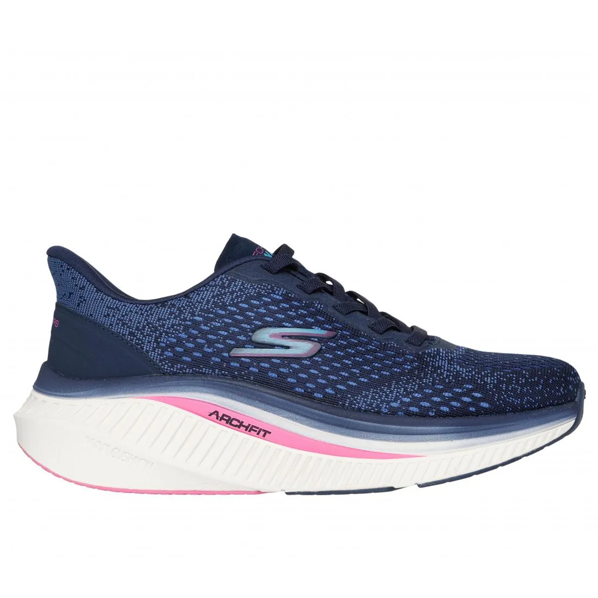 SKECHERS - Zapatilla Mujer Go Walk Max Cushioning Arch Fit Azul Skechers