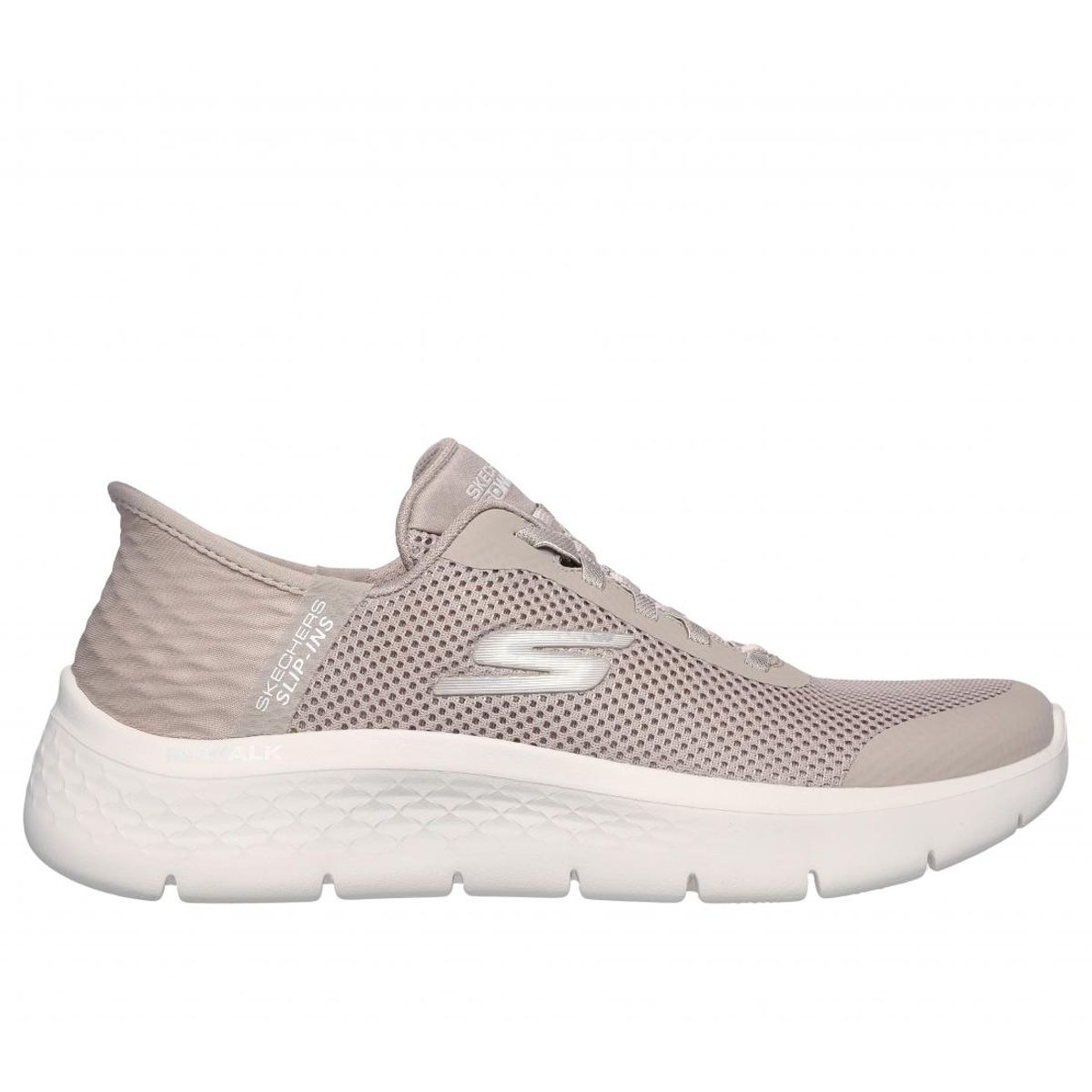 SKECHERS - Zapatilla Mujer Go Walk Flex Grand Entry Beige Skechers