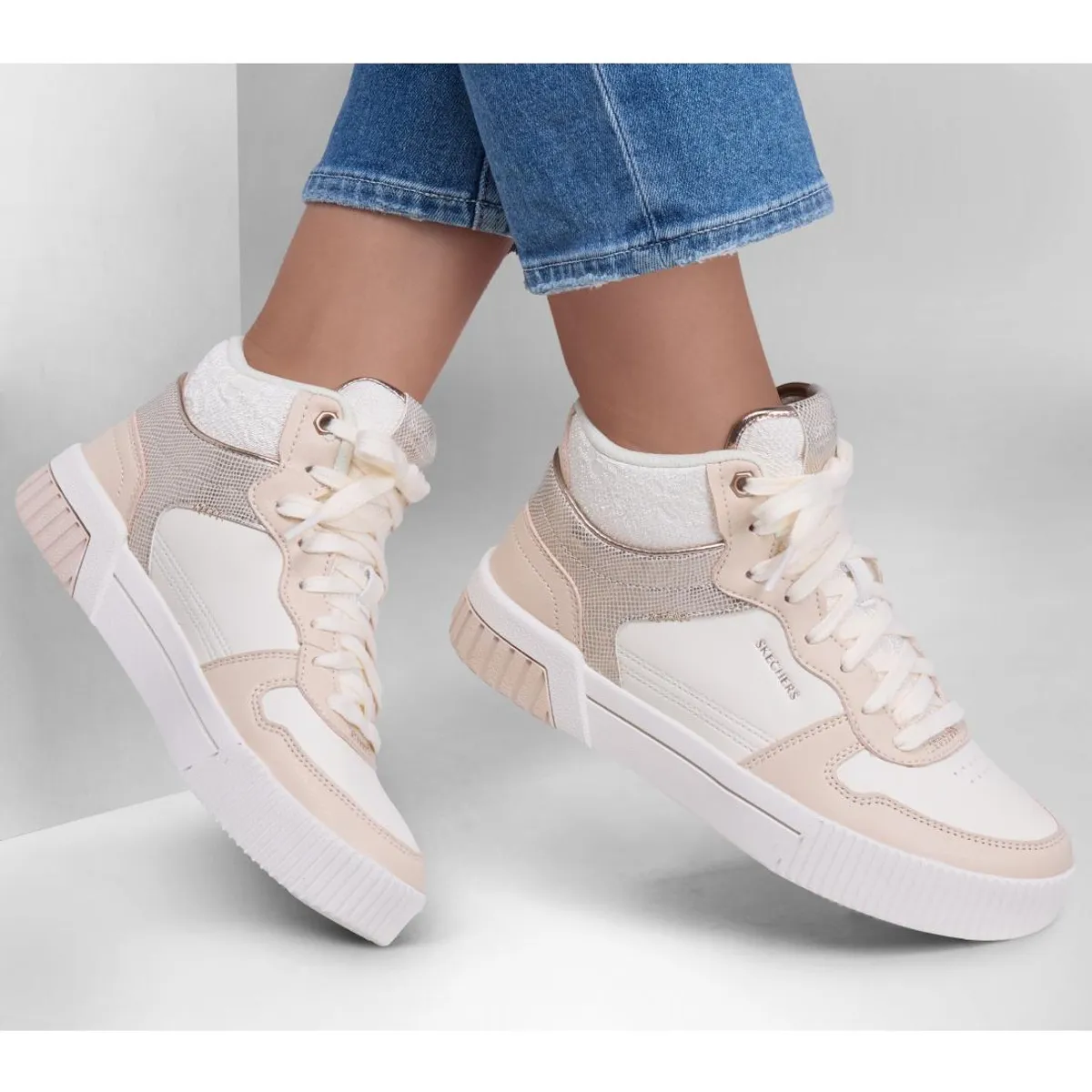 SKECHERS - Zapatilla Mujer JadeBit Of Glamour Beige Skechers