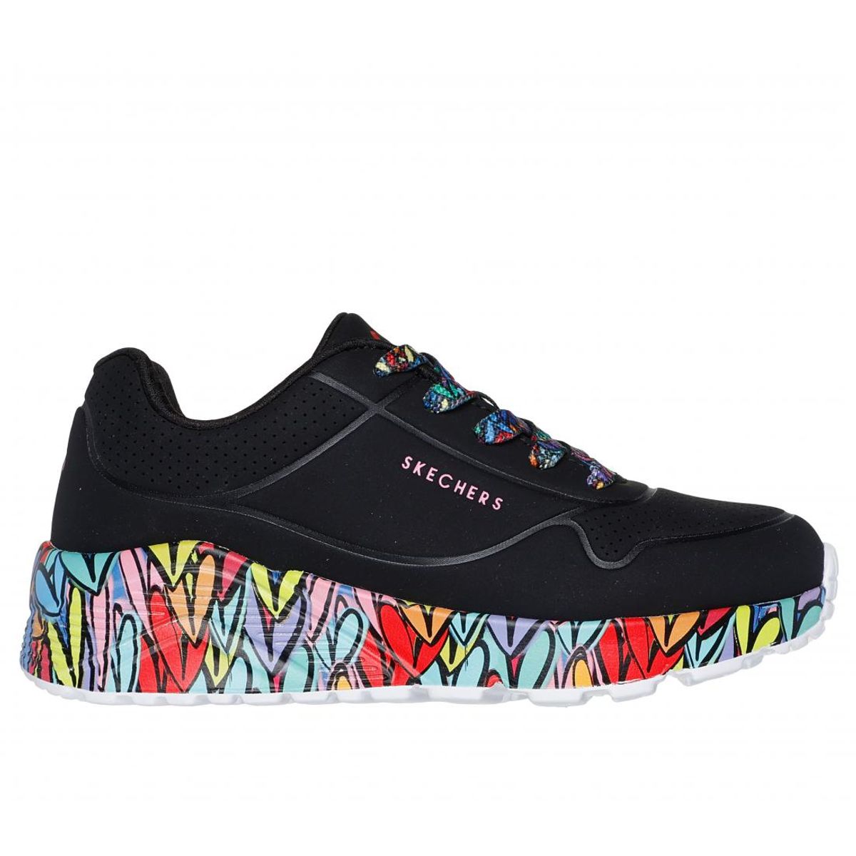 SKECHERS - Zapatilla Niña Uno LiteSubtle Love Negro Skechers
