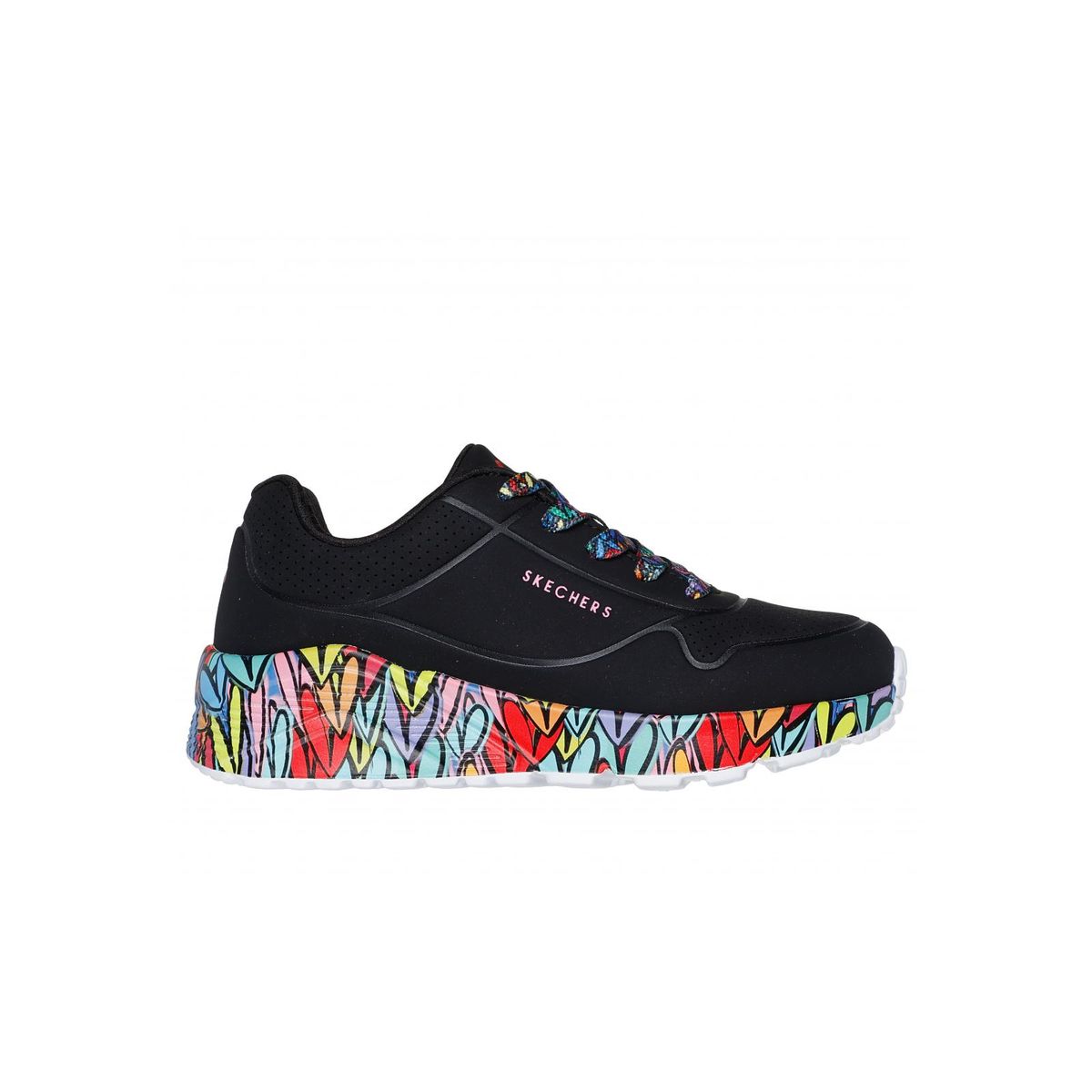 SKECHERS - Zapatilla Niña Uno LiteSubtle Love Negro Skechers