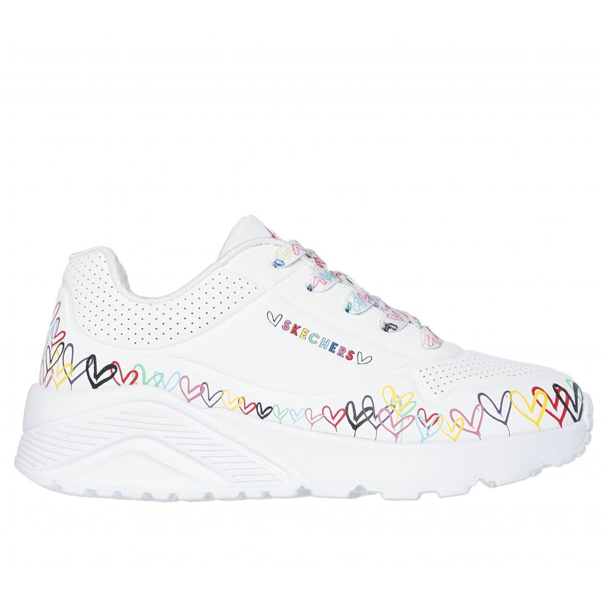 SKECHERS - Zapatilla Niña Uno LiteHeart Daze Blanco Skechers