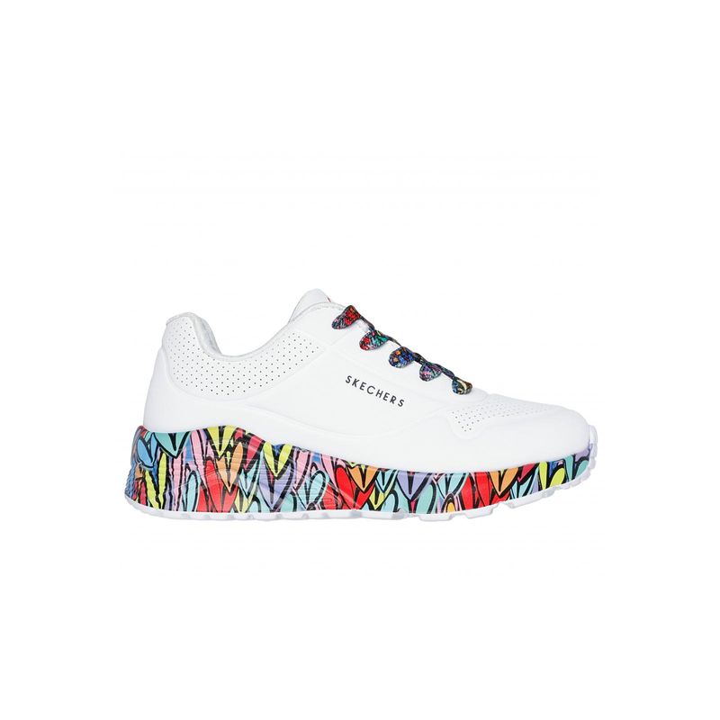 SKECHERS - Zapatilla Niña Uno LiteSubtle Love Blanco Skechers