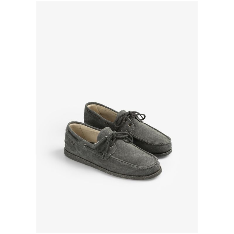 SCALPERS - Zapatos Nauticos Canvas Black