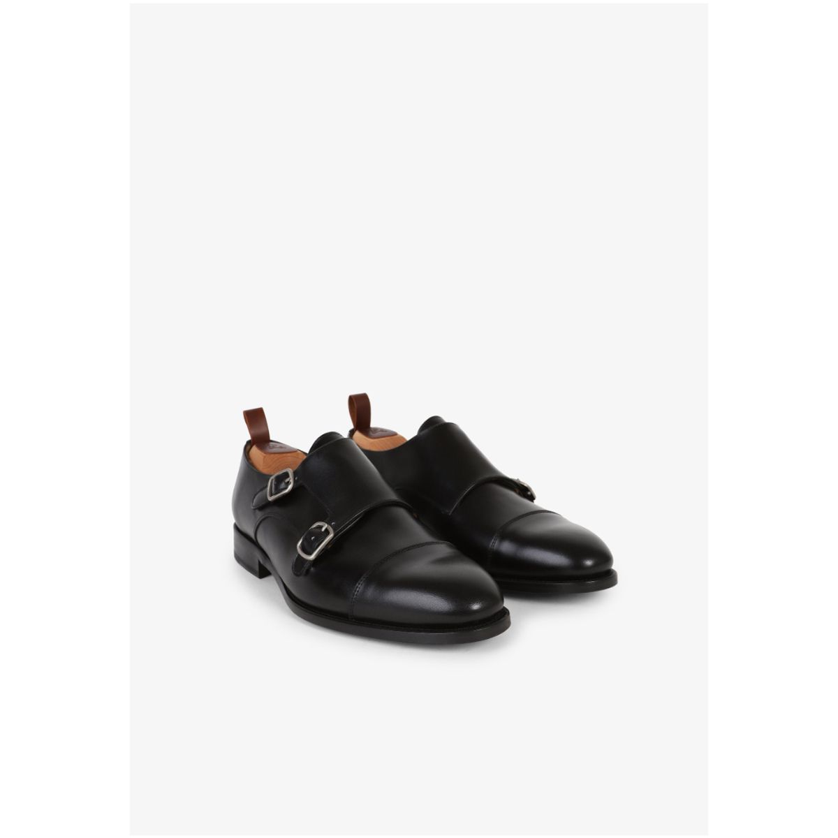 SCALPERS - Zapatos Double Monk Vestir Piel Black