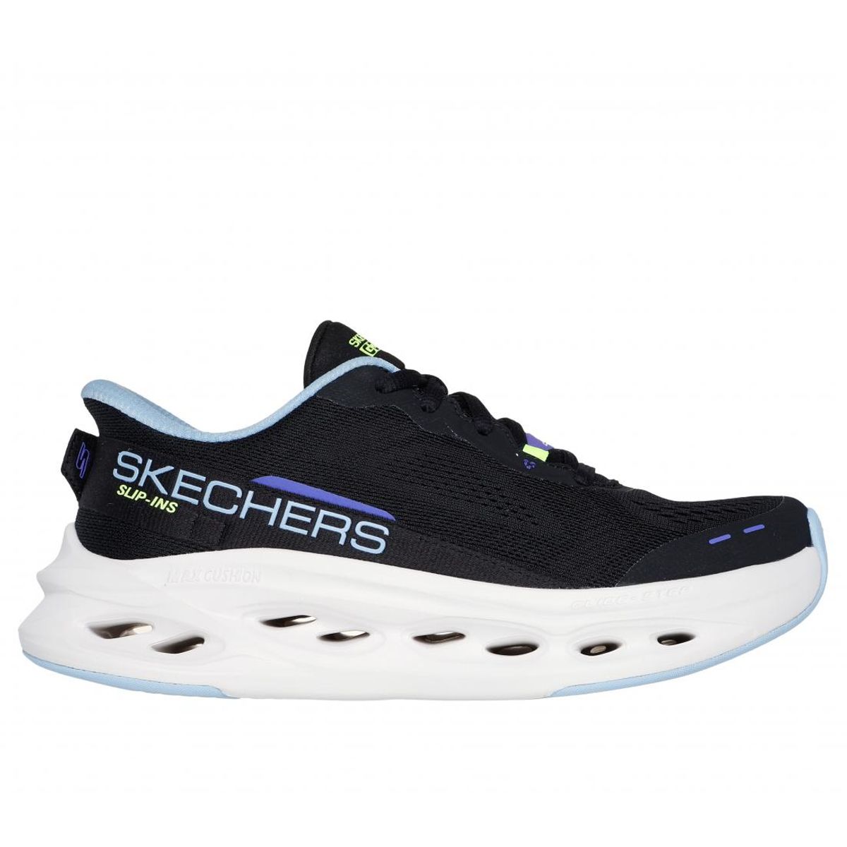SKECHERS - Zapatilla Mujer Max Cushioning GlideStep Negro Skechers