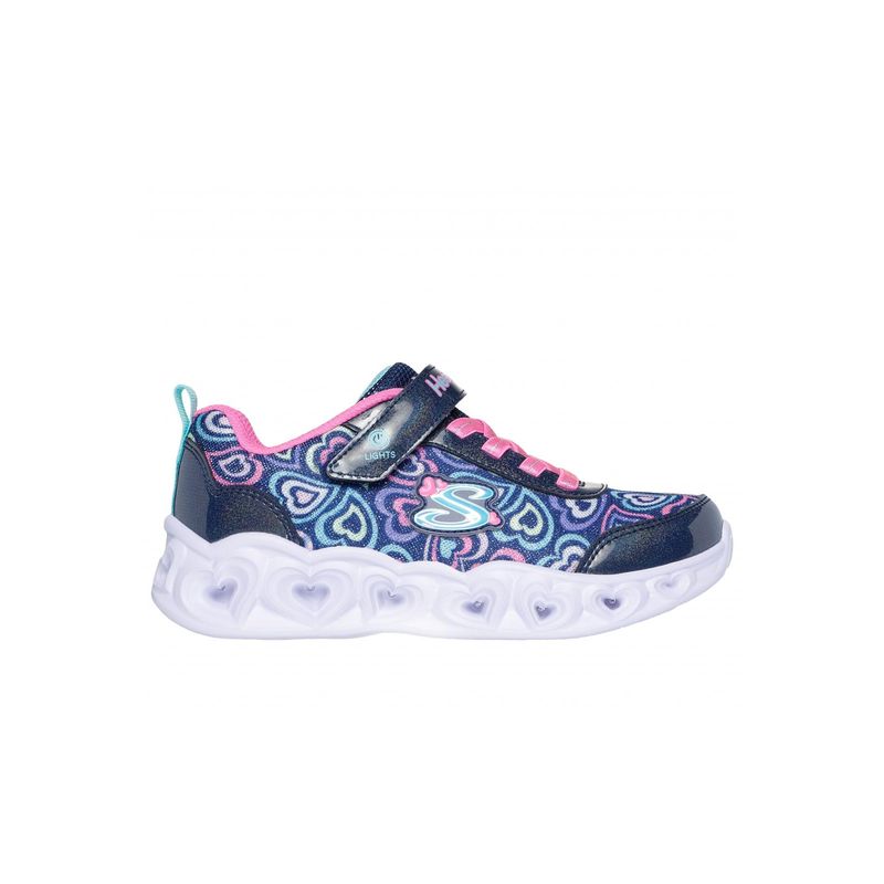 SKECHERS - Zapatilla Niña Heart Lights Boogie Love Azul Skechers
