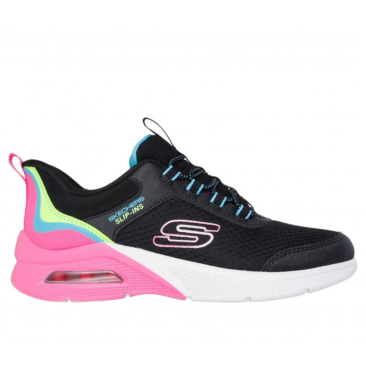 SKECHERS - Zapatilla Niña Microspec Max Color Trifect Negro Skechers