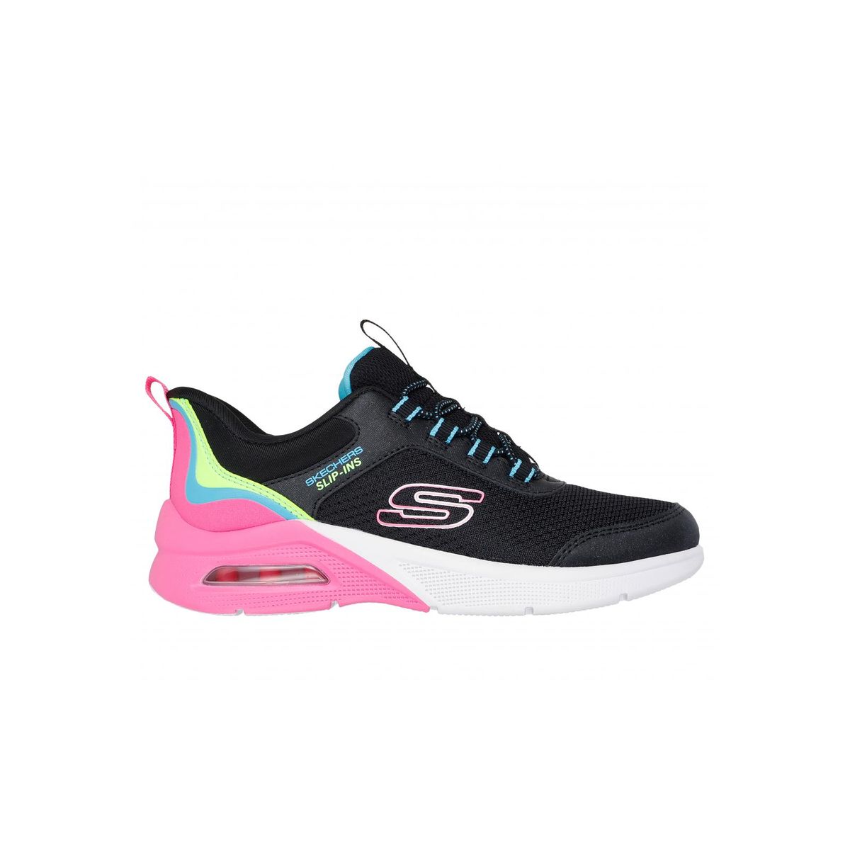 SKECHERS - Zapatilla Niña Microspec Max Color Trifect Negro Skechers