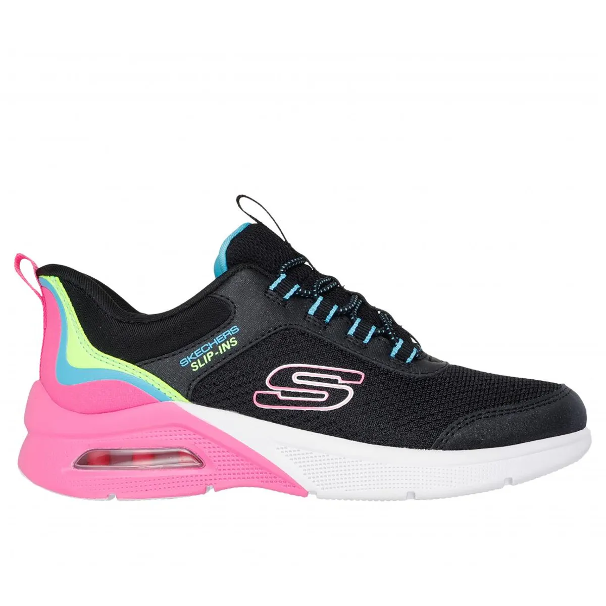 SKECHERS - Zapatilla Niña Microspec Max Color Trifect Negro Skechers