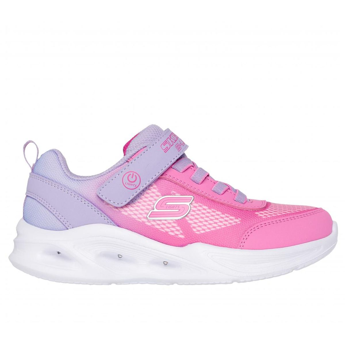 SKECHERS - Zapatilla Niña Sola Glow Ombre Deluxe Morado Skechers