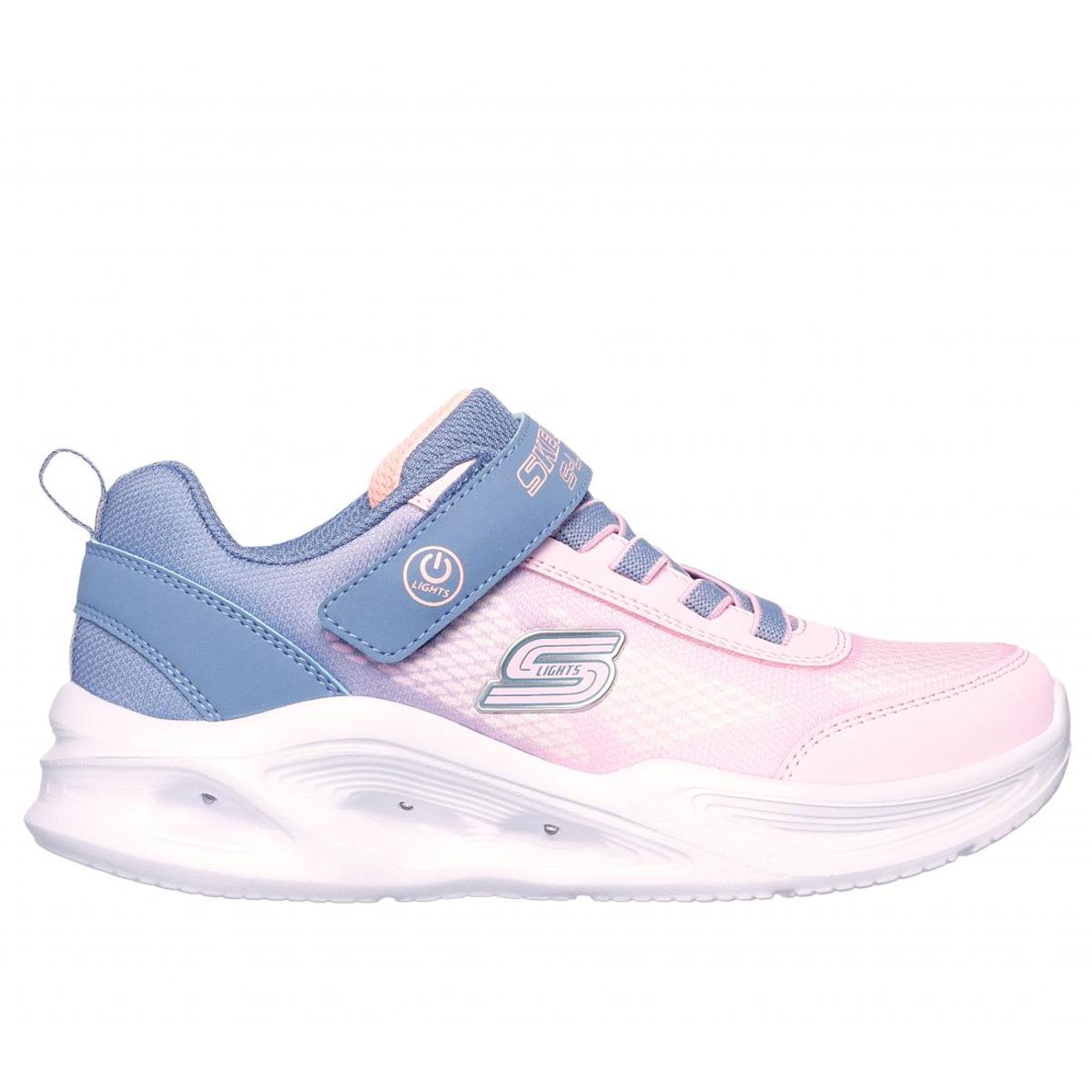 SKECHERS - Zapatilla Niña Sola Glow Ombre Deluxe Gris Skechers