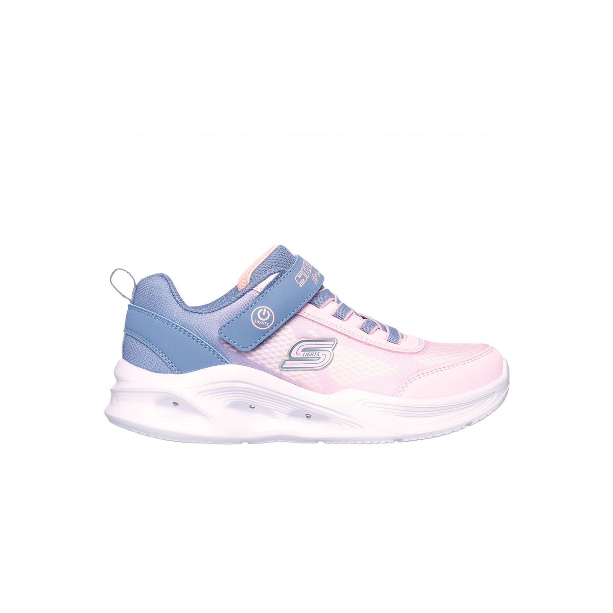 SKECHERS - Zapatilla Niña Sola Glow Ombre Deluxe Gris Skechers