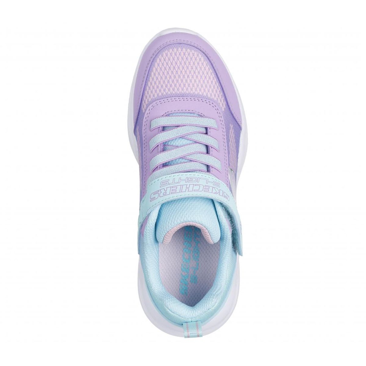 SKECHERS - Zapatilla Niña Sola Glow Ombre Delux Azul Skechers
