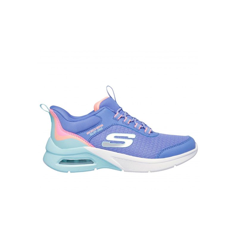 SKECHERS - Zapatilla Niña Microspec Max Color Trifect Negro M Skechers
