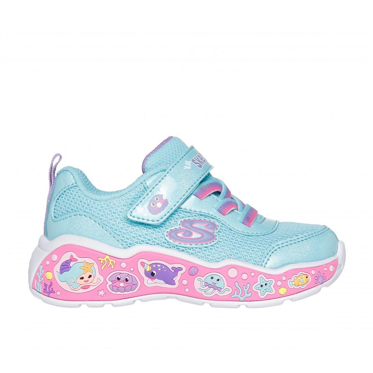 SKECHERS - Zapatilla Niña Play Scene Fun Squad Celeste Skechers