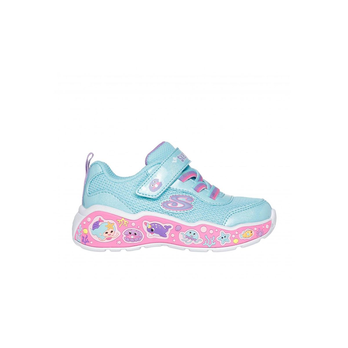 SKECHERS - Zapatilla Niña Play Scene Fun Squad Celeste Skechers