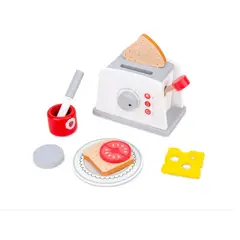GENERICO - Juguete Tostadora De Madera Para Niños 9 Piezas