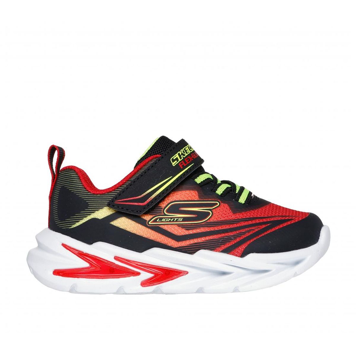 SKECHERS - Zapatilla Niño FlexGlow 4K Negro Skechers