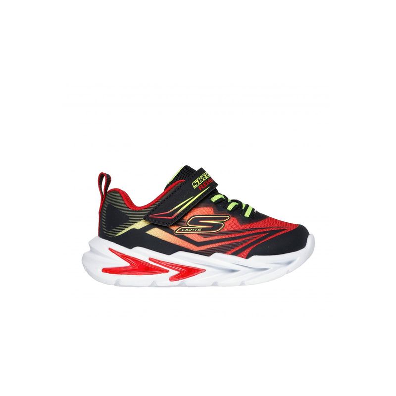 SKECHERS - Zapatilla Niño FlexGlow 4K Negro Skechers