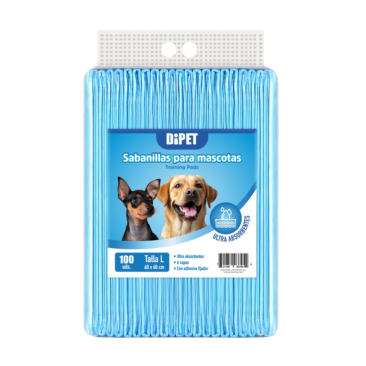 GENERICO - Sabanillas Para Perros y Gatos 100 Unidades 60x60 Cm