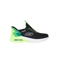 SKECHERS - Zapatilla Niño Microspec Max BriskStripe Negro