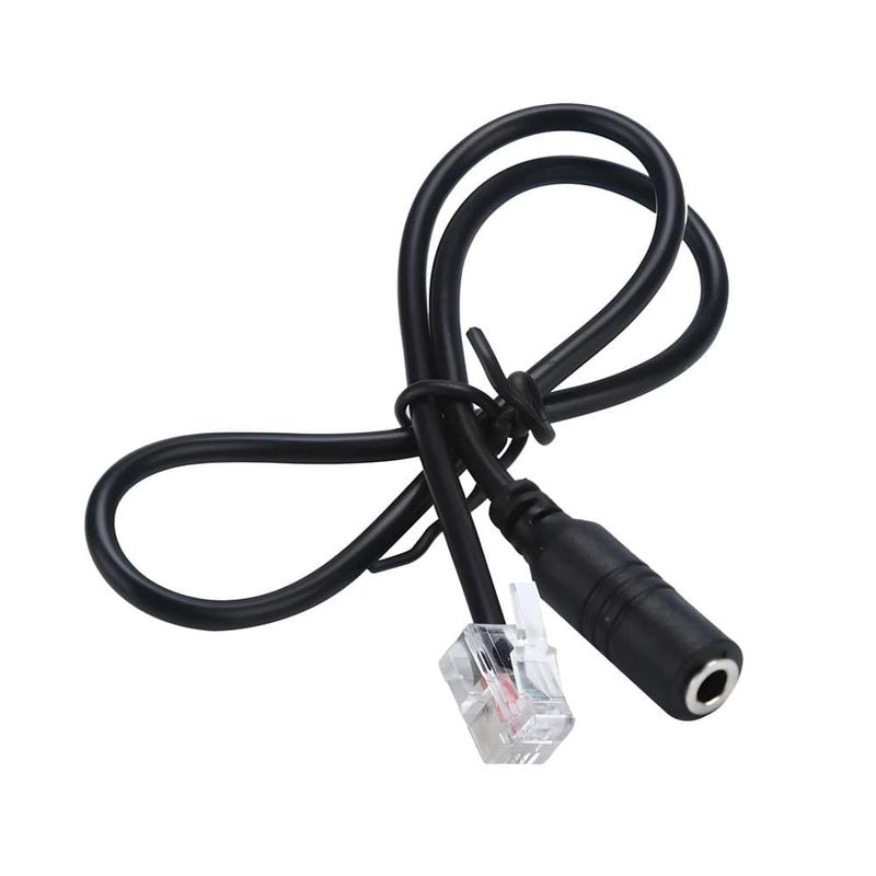 GENERICO - Cable adaptador de Audio de 3,5mm, conector hembra de 3,5 a RJ11