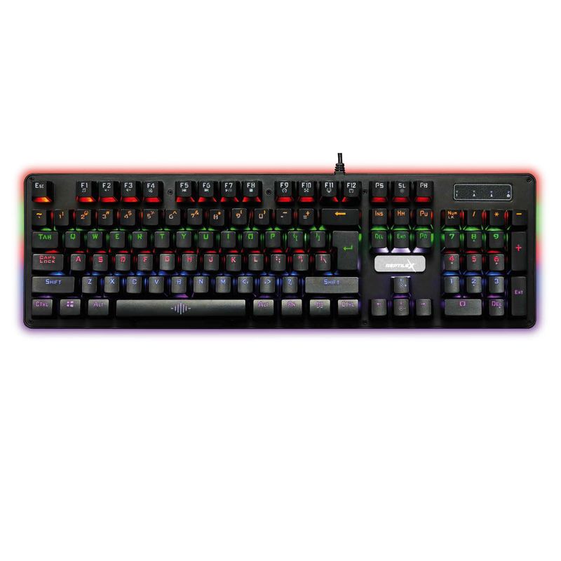 REPTILEX - Teclado Gamer Pro Mecanico Retroiluminacion
