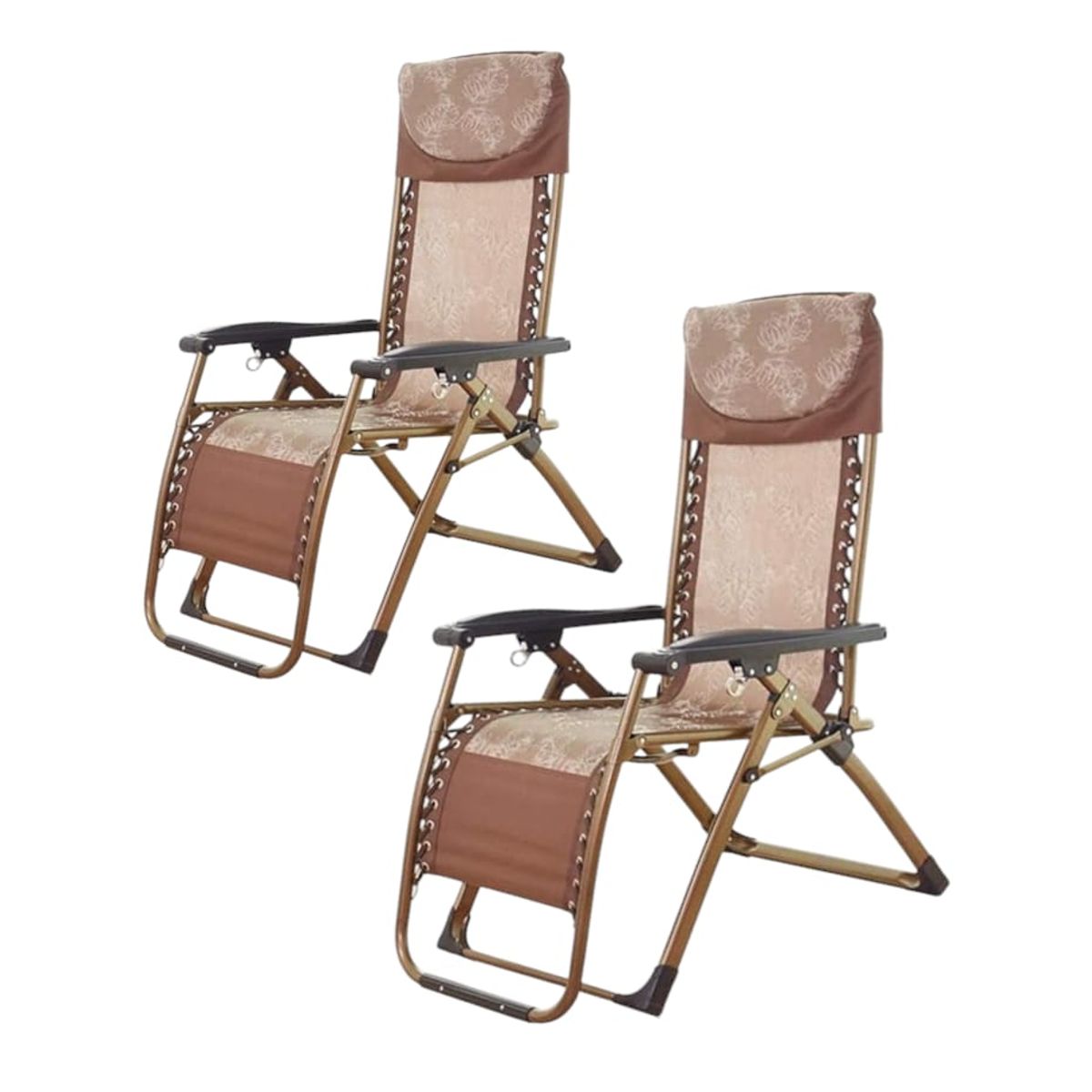 GENERICO - Pack de 2 sillas reposeras reclinable