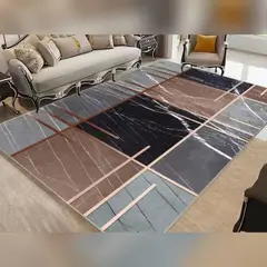 GENERICO - ALFOMBRA PARA LIVING ANTIDESLIZANTE CON DISEÑOS TRIDIMENCIONALES