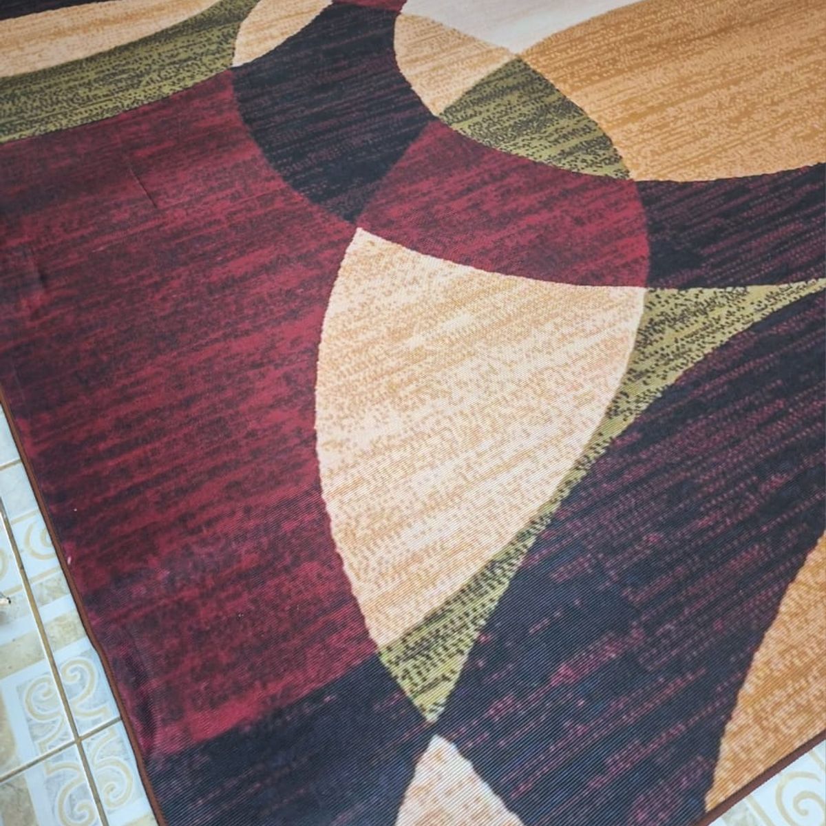 GENERICO - ALFOMBRA PARA LIVING ANTIDESLIZANTE CON DISEÑOS TRIDIMENCIONALES