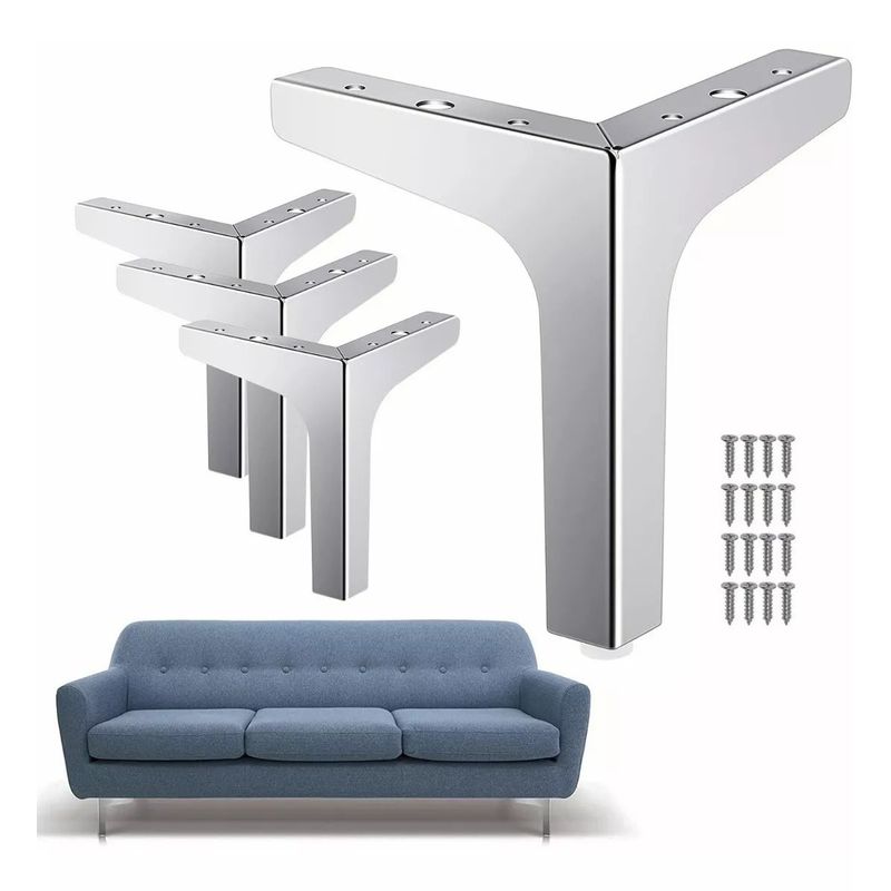 KUANGYE - Patas De Muebles Elevadores De Cama Sofá Apilables 4pcs 13cm