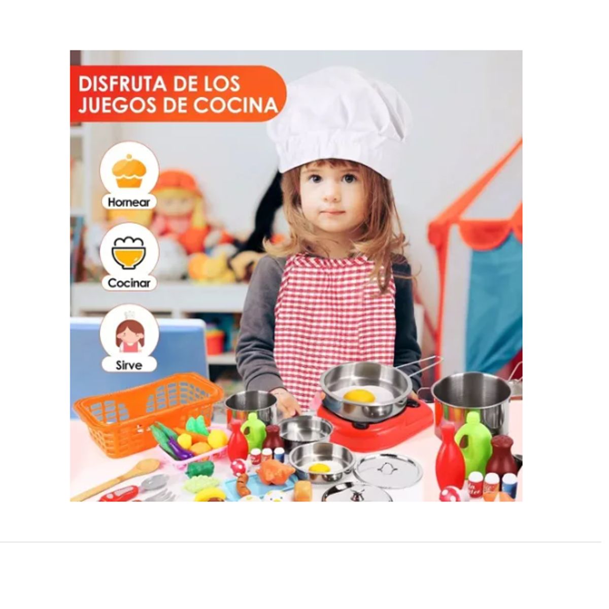 GENERICO - Juego De Juguetes De Cocina Para Niños Pequeños, 42 Piezas