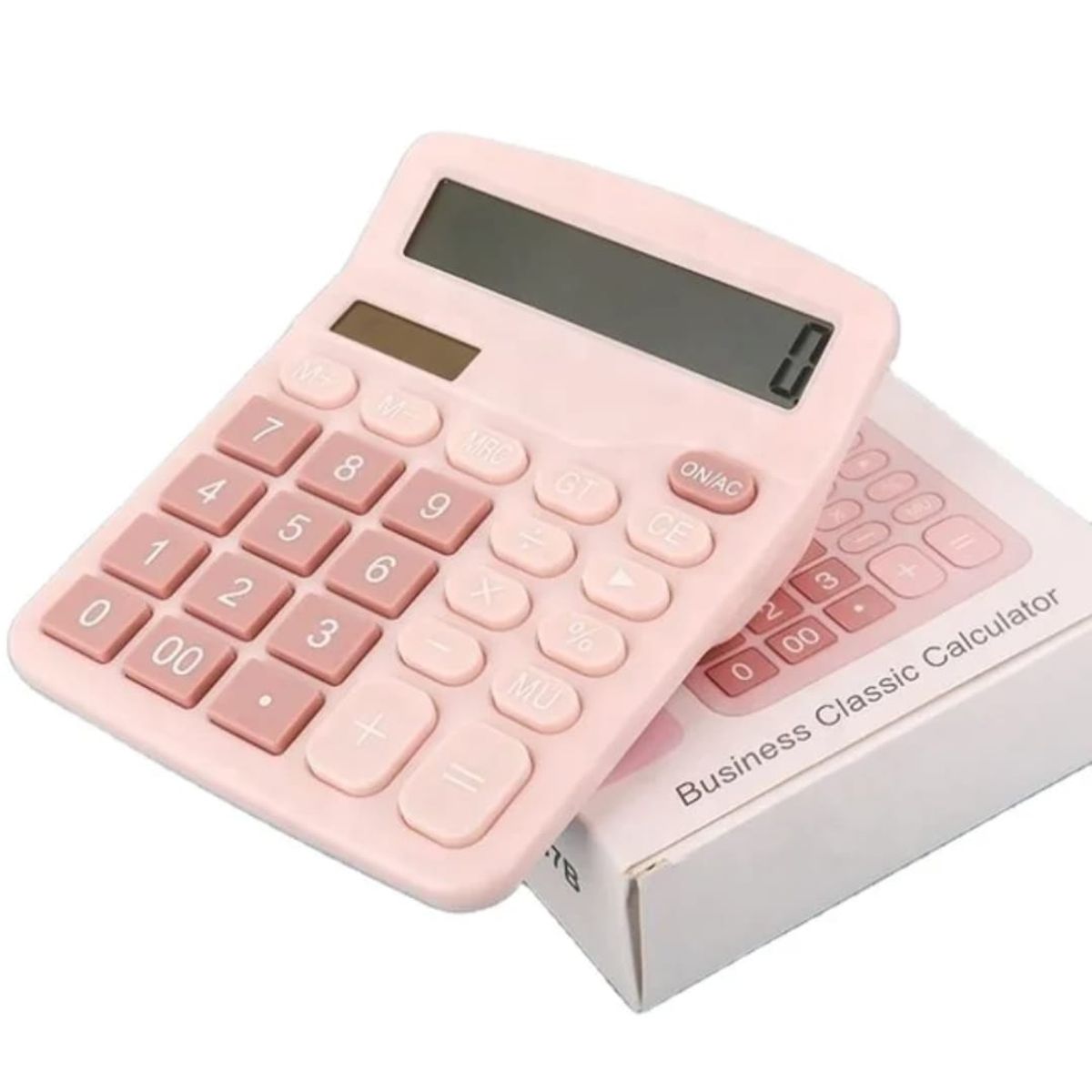 GENERICO - Calculadora multifuncion de 12  digitos rosada