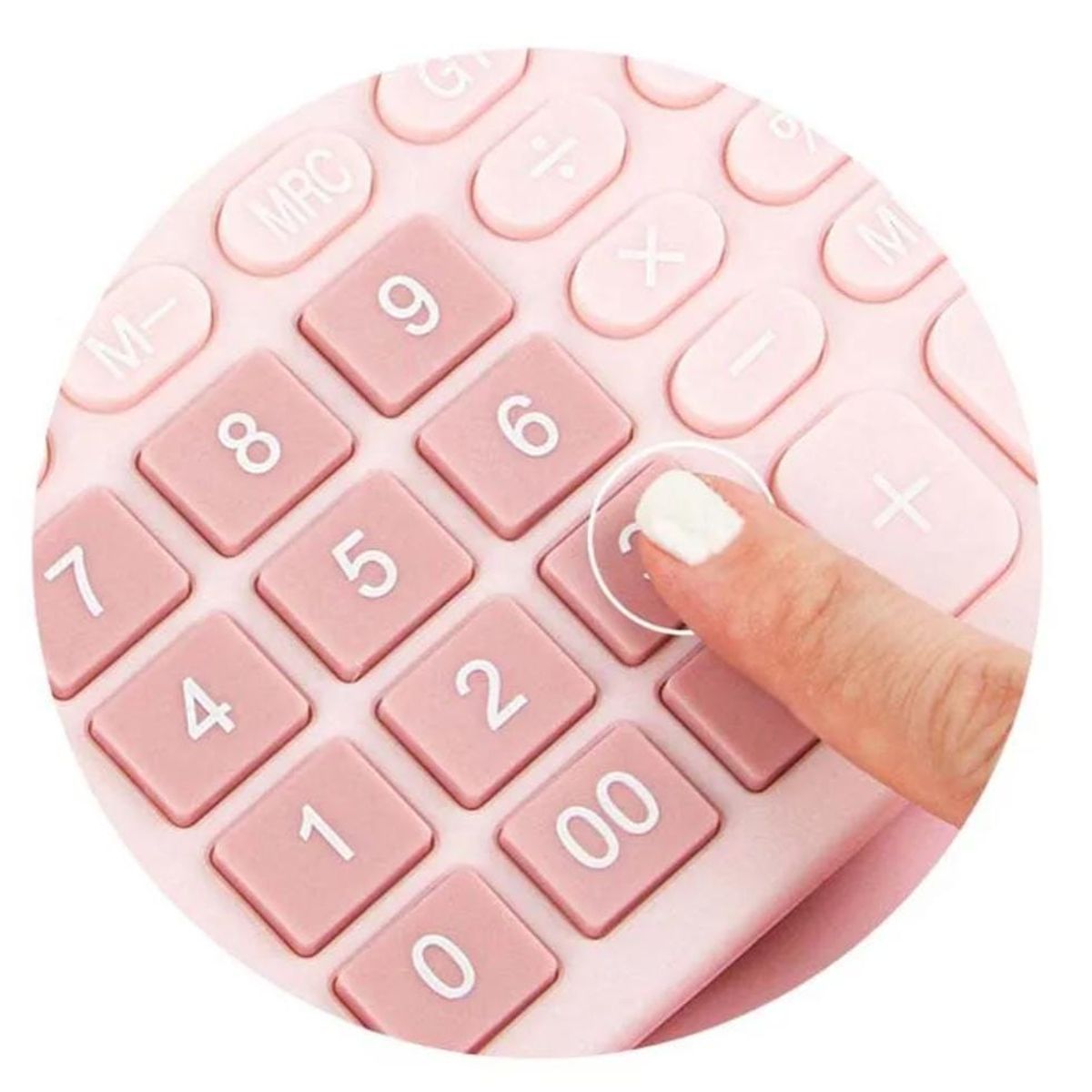 GENERICO - Calculadora multifuncion de 12  digitos rosada