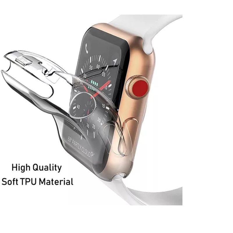 GENERICO - Protector Para Apple Watch De Gel Transparente Resistente 40 / 41 MM