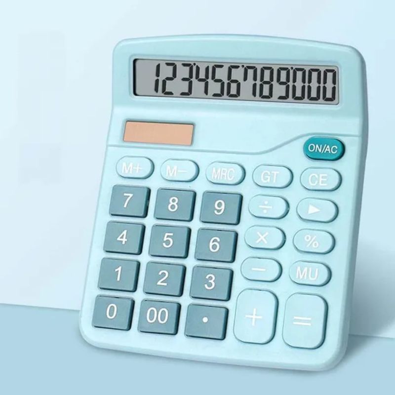 GENERICO - Calculadora multifuncion de 12  digitos verde