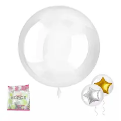 KUANGYE - 50 Piezas Globo Burbuja Bobo 18 Pulgadas (45 Cm)