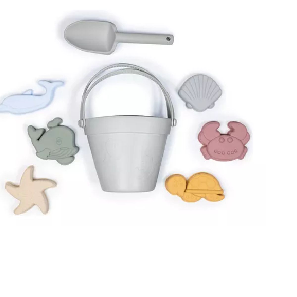 GENERICO - Set De Baldes De Playa Dryhood - Gris - 8 Piezas De Goma
