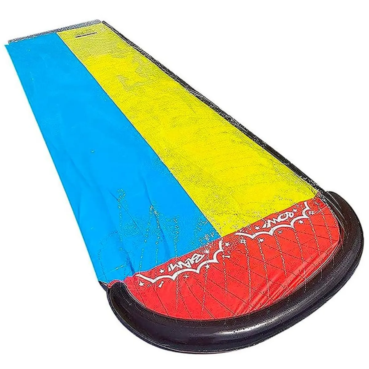 GENERICO - Deslizador Tobogan Doble Resbalin Acuático 480cm Niños Azul