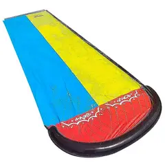 GENERICO - Deslizador Tobogan Doble Resbalin Acuático 480cm Niños Azul