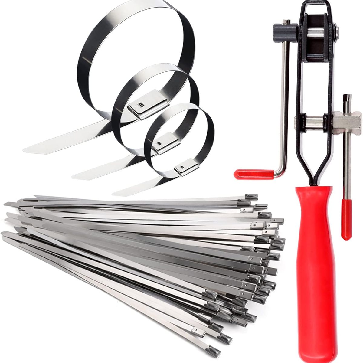 KUANGYE - Alicate Abrazaderas Homocinetica + 50 Abrazadera Metálica