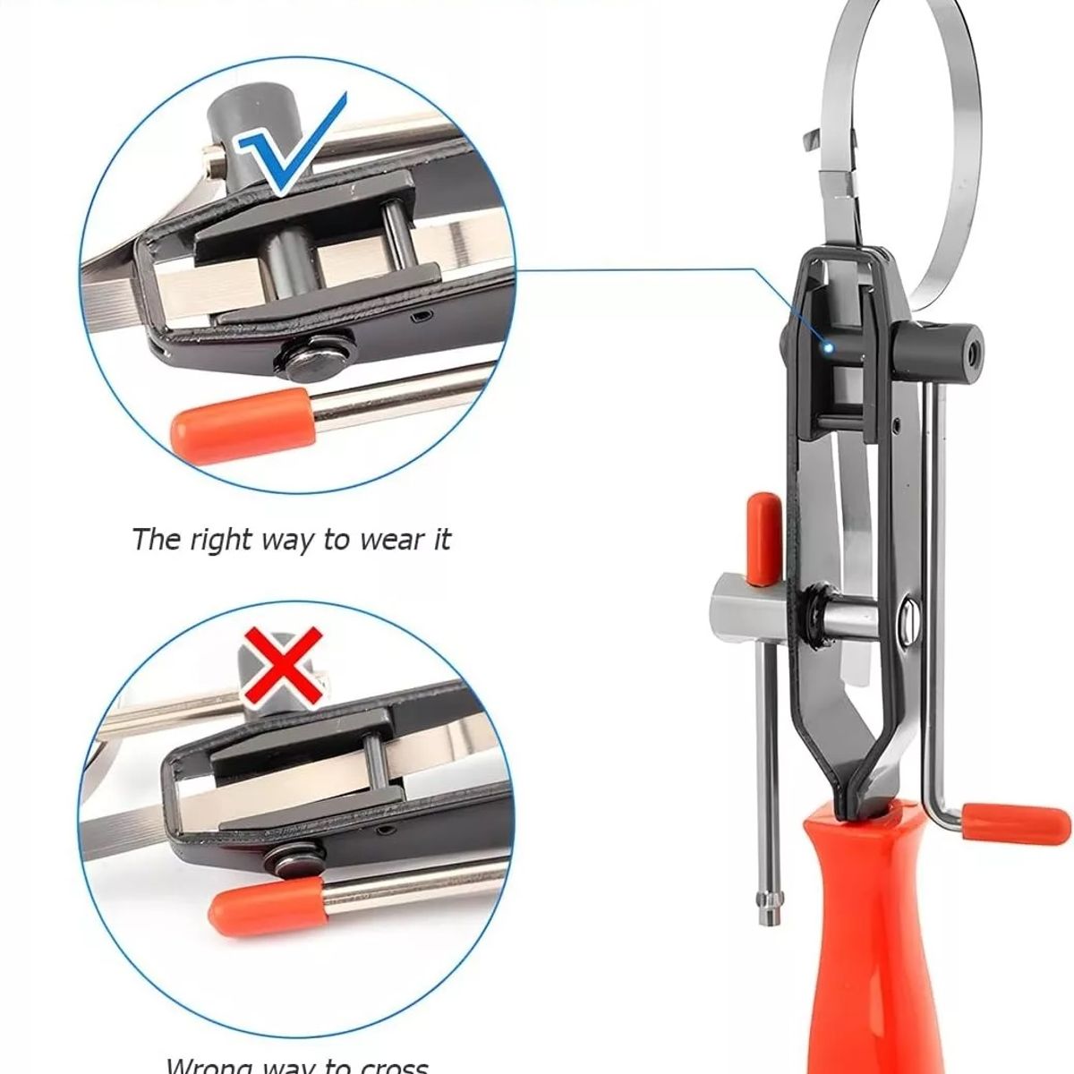 KUANGYE - Alicate Abrazaderas Homocinetica + 50 Abrazadera Metálica