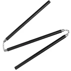 KUANGYE - Nunchakus 3 Partes De Goma Triple Para Practica