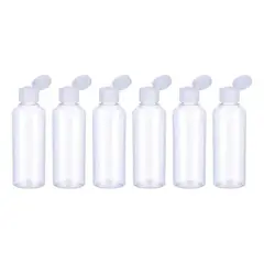 KUANGYE - Set 6 Botella De Viaje Dispensadora 100 Ml Transparente